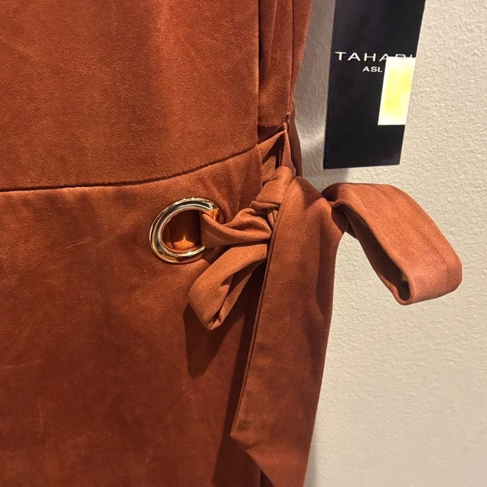 Tahari ASL Rust Dress size 14 - Picture 5 of 7